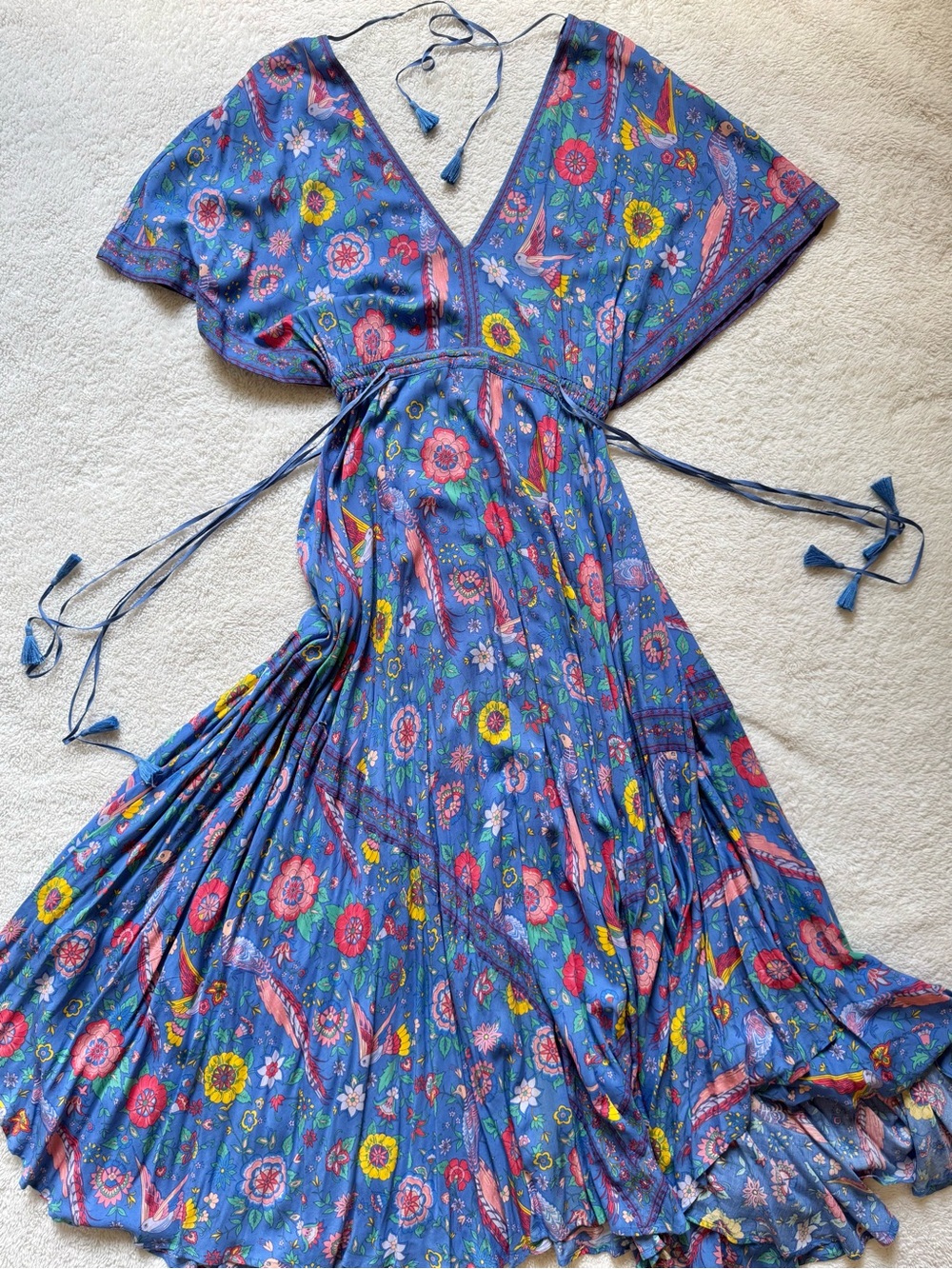 SPELL Lovebird Maxi Dress size Medium Authentic